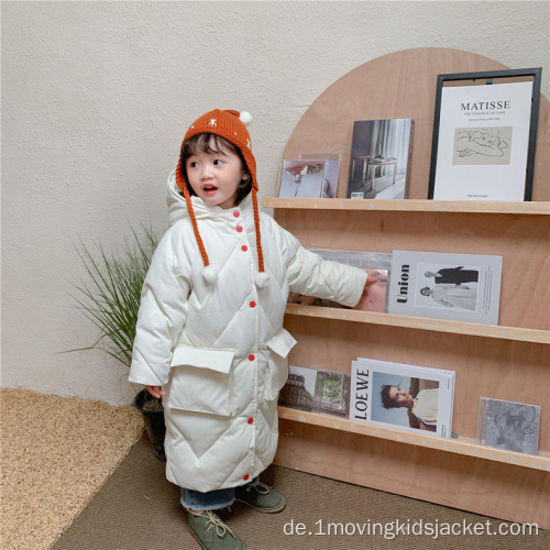 Kinder wattierte Jacke verlängert